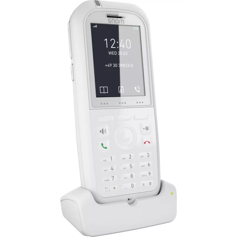 Snom M90 Ακουστικό DECT Τηλεφώνου με Αναγνώριση Κλήσης Λευκό