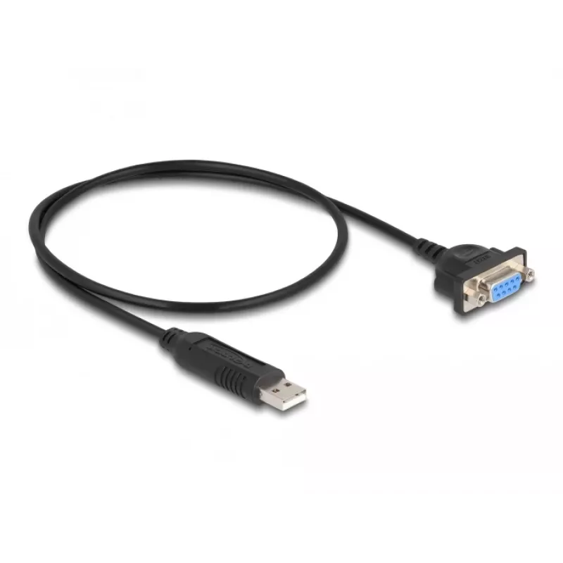 DeLOCK αντάπτορας USB 2.0 σε σειριακό RS-232 50 cm FTDI μαύρο