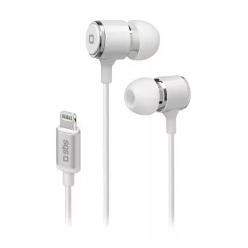 SBS TEINEARLIGHTW - Ακουστικά - In-Ear - Κλήσεις & Μουσική - Λευκά - Κουμπί - Buttons