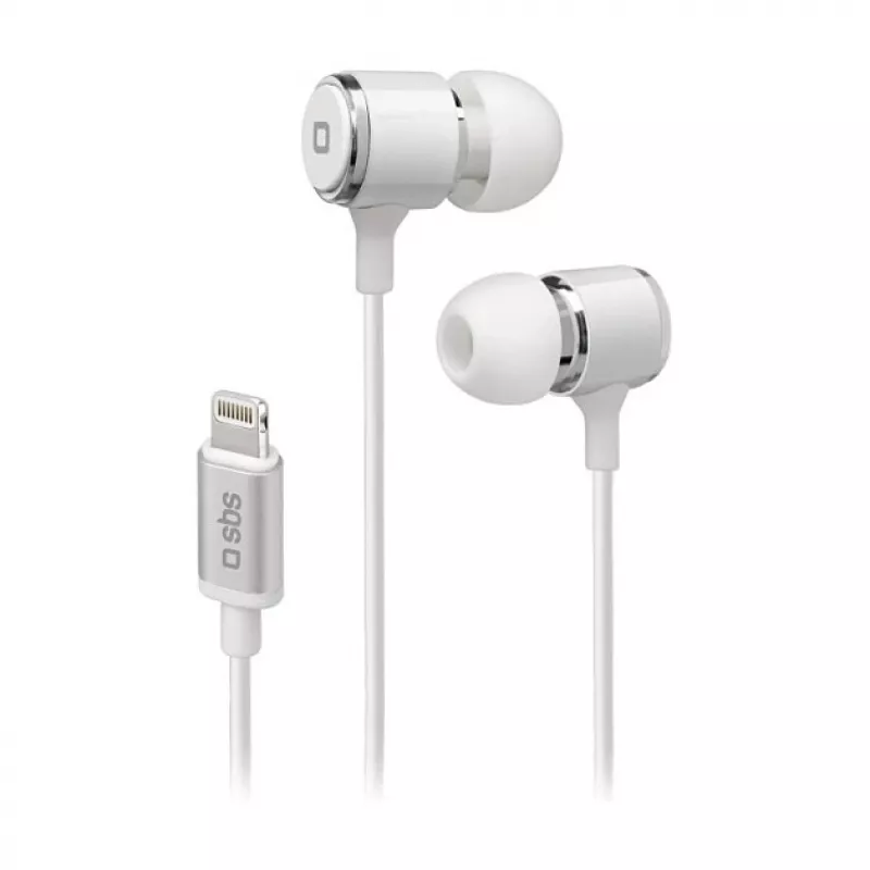 SBS TEINEARLIGHTW - Ακουστικά - In-Ear - Κλήσεις & Μουσική - Λευκά - Κουμπί - Buttons