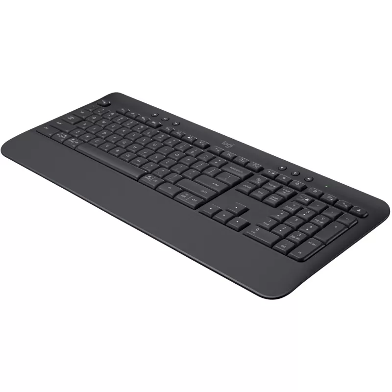 Logitech Signature K650 - Πληκτρολόγιο - Ασύρματο - Bluetooth 5.1 - QWERTY - Ισπανικό - Γραφίτης (920-010917)