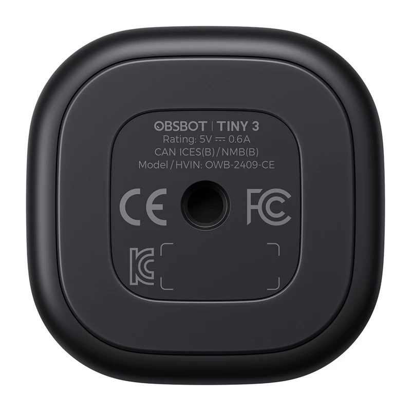 Webcam Obsbot Tiny 3 PTZ 4K από Obsbot — συμπαγής κάμερα 4K-PTZ για streaming και διασκέψεις