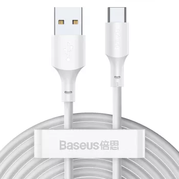 Καλώδιο USB Baseus TZCATZJ-02 1,5 m USB A USB C Λευκό