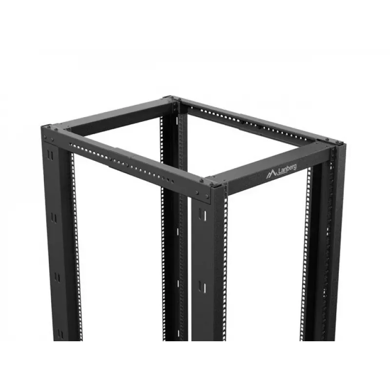 Lanberg Open Rack 22U Μαύρο (22HE, 19-ιντσών rack), Server rack, Μαύρο