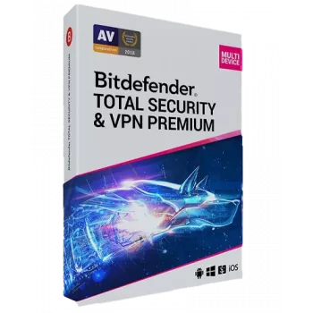 Bitdefender Total Security + Premium VPN | 3 PC | 1 έτος | Μόνο EU