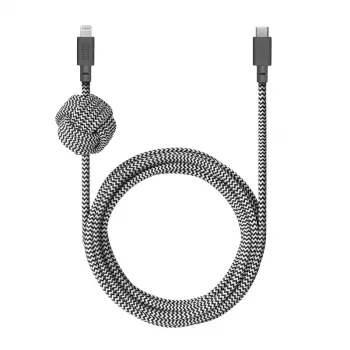 Καλώδιο Lightning native union NCABLE-KV-CL-ZEB 3 m Lightning σε USB-A μαύρο λευκό 140 g