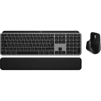 Logitech MX Keys S Combo για Mac, ασύρματο, σετ πληκτρολογίου και ποντικιού DE-Layout, πλήκτρα και λειτουργίες βελτιστοποιημένα για macOS