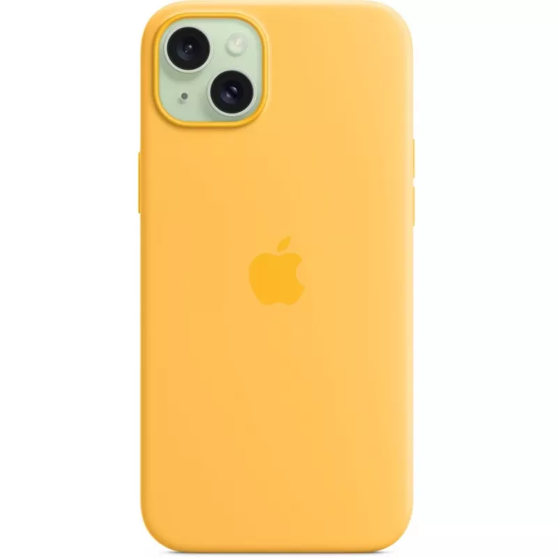 Θήκη σιλικόνης Cover Apple iPhone 15 Plus MagSafe Πορτοκαλί