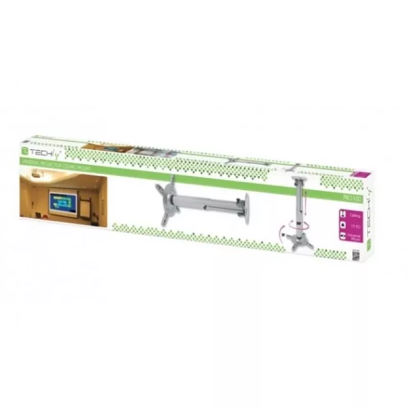 Techly ICA-PM-104XL Βάση προβολέα οροφής Ασημί