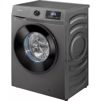 BOMANN WA 7185 πλυντήριο ρούχων εμπρόσθιας φόρτωσης, 8 kg, 1400 σ.α.λ., τιτάνιο/μαύρο