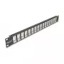 DeLOCK 19 ιντσών Keystone Patch Panel 16 Port 1U μαύρο