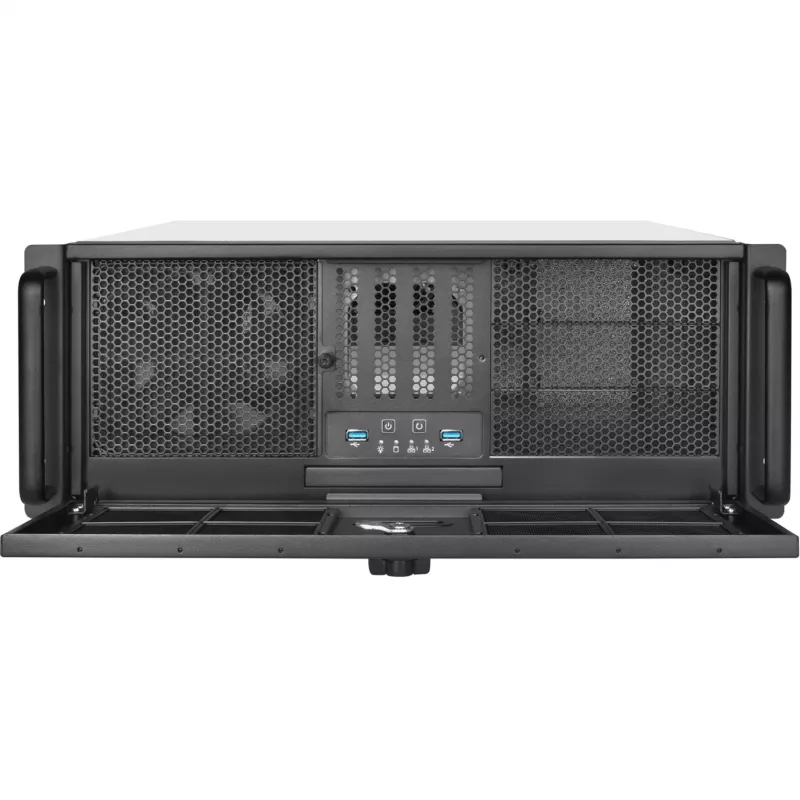 Silverstone RM400 Rack Μαύρο, Γκρι