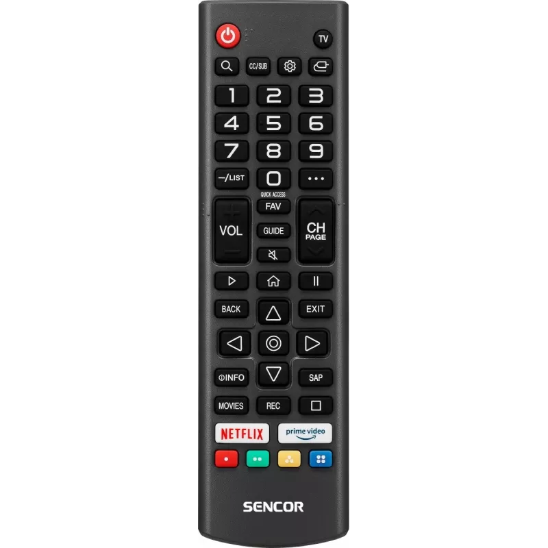 24 inch SENCOR SLE 24S803B HD Ready SMART TV με webOS, Wi‑Fi, Bluetooth, DVB-T2/C/S2, 1366×768