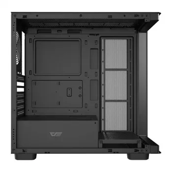 Κουτί υπολογιστή DarkFlash DS900G (μαύρο) — Mid-Tower συμβατό με ATX, πλαϊνό παράθυρο από σκληρυμένο γυαλί