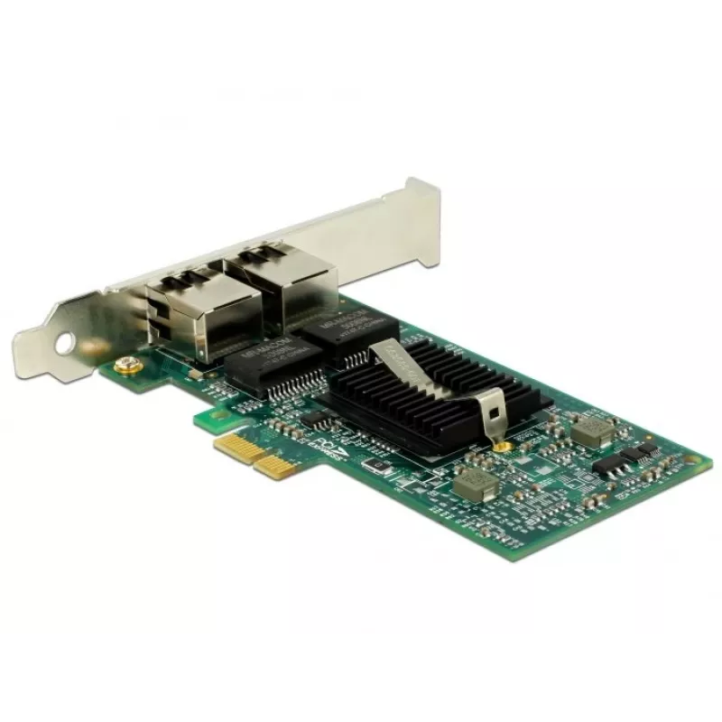 Delock Κάρτα PCIe 2x Gigabit LAN Προσαρμογέας Δικτύου