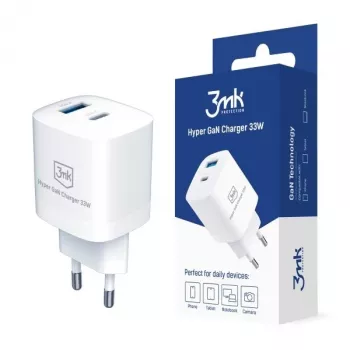 Φορτιστής 33W GaN PD 1xUSB-A+1xUSB-A