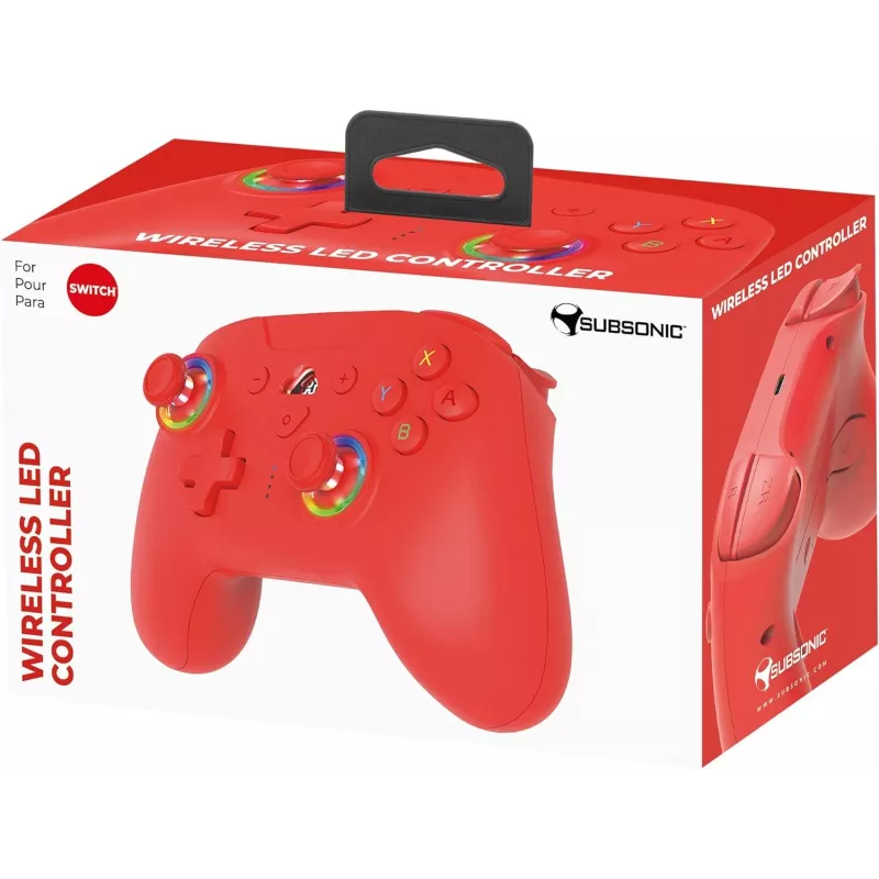 Subsonic Ασύρματος LED χειριστήριο Κόκκινο για Switch