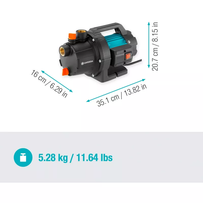 Gardena 09010-47 Εργαλείο κήπου 3000 L Μαύρο