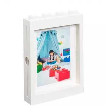 LEGO Κορνίζα PICTURE FRAME, (Π)191 x (Υ)268 mm, λευκό από πλαστικό ABS, με 4 θηλές, στοιβαζόμενη, κατάλληλη για - 1 τεμ.