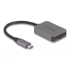 DeLOCK Αναγνώστης καρτών USB Type-C Αλουμίνιο SD Micro SD 5000 Mbit/s
