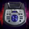 Φορητό ηχείο Bluetooth karaoke MANTA SPK0803B140 140W, με μπαταρία, MIC/USB/microSD, FM, equalizer, ρόδες