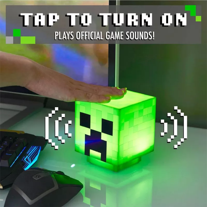 Paladone Minecraft Creeper 3D Design φωτιστικό PP6595MCFV3 — επιτραπέζιο/κρεμαστό φωτιστικό
