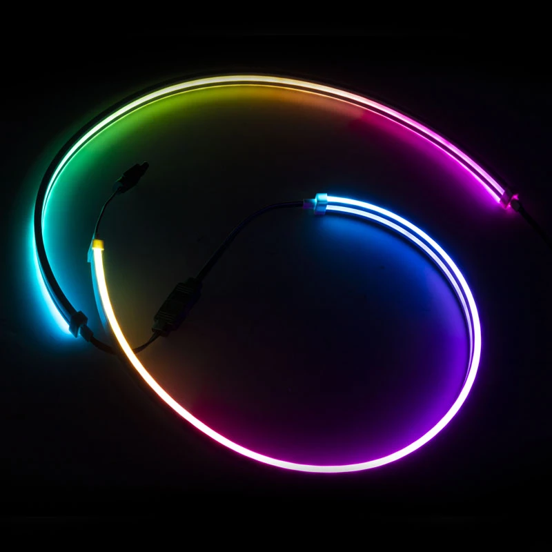 SilverStone LS04, λωρίδα LED ARGB, συσκευασία 2 τεμ. - λευκό