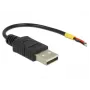 Καλώδιο USB DeLOCK 85250 USB 2.0 0,1 m μαύρο