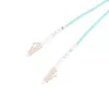 Καλώδιο patch LC/UPC-LC/UPC Duplex 5 m — Extralink OM3 Multimode, 3 mm FTTH, Aqua