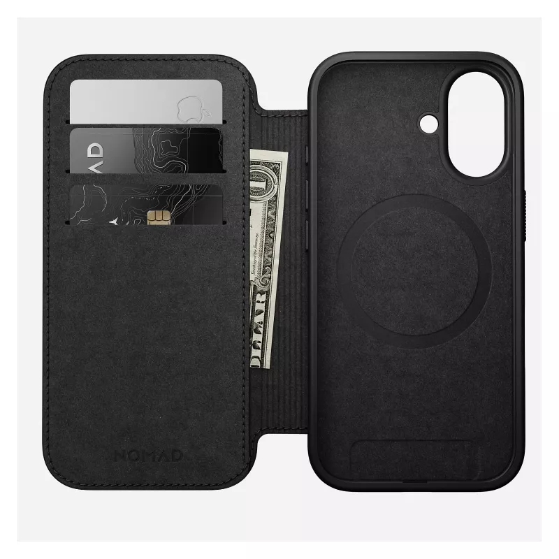 Θήκη folio κινητού Nomad NM014209858 για Apple iPhone 17, 16 cm (6,3 ίντσες), καφέ, 4 θήκες καρτών