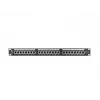 Patchpanel 1U LANBERG PPS6-1024-B, 24 θυρών Cat6, μέταλλο, μαύρο, 442×114,5×44,5 mm