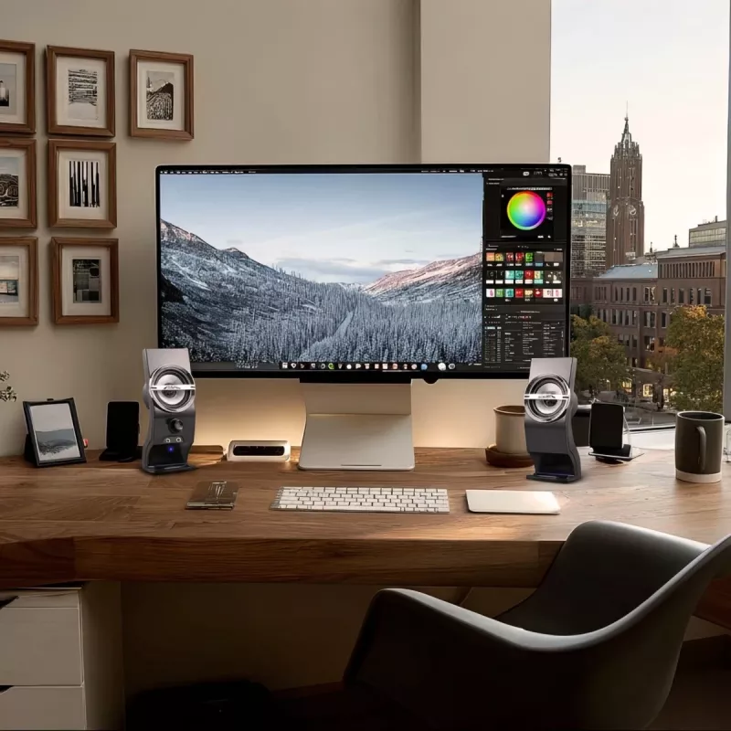 Audiocore AC805 Στερεοφωνικό Ηχείο 2.0 PC 6W μαύρο