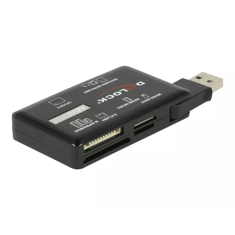 DeLOCK SuperSpeed Αναγνώστης καρτών USB CF SD Micro SD MS M2 xD 5 Gbps