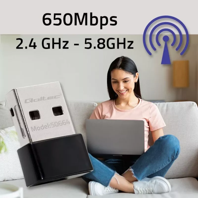Ultra-γρήγορος ασύρματος mini-USB Wi-Fi adapter