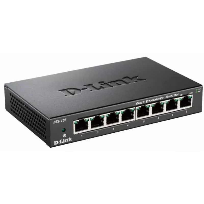D-Link DES-108 μαύρο