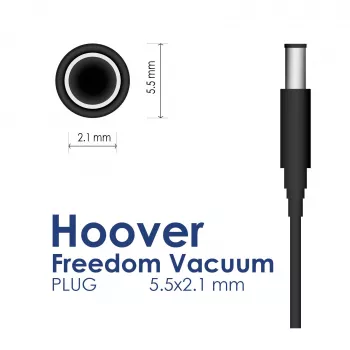 Akyga AK-PD-09 φορτιστής για ηλεκτρική σκούπα Hoover Freedom, 26 V / 0,4 A, 10,4 W, 5,5 x 2,1 mm, 1,8 m