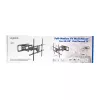 LogiLink Βάση τηλεόρασης τοίχου 50–90 inch με κλίση και περιστροφή έως 75 kg