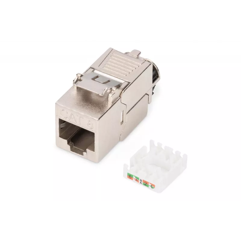 Μονάδα Keystone Digitus CAT 8.1 RJ-45 θωρακισμένο επίπεδο λευκό