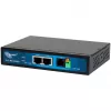 ALLNET ALL-MC116SPV-VDSL2 μόντεμ γέφυρας VDSL2 με vectoring από σημείο σε σημείο, 2x θύρες PoE IEEE 802.3at, μη διαχειριζόμενο, μαύρο