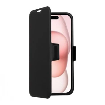 Θήκη κινητού SCREENOR Clever για Apple iPhone 17 — συμβατή με MagSafe, τεχνητό δέρμα με πλαίσιο TPU, μαύρη