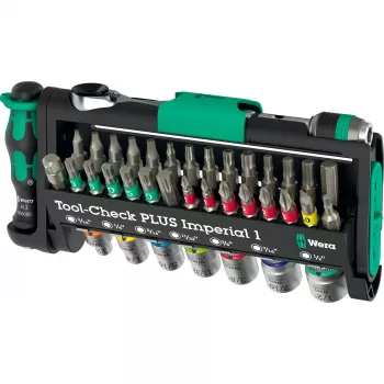 Wera Tool-Check Plus Imperial σετ εργαλείων 39 τεμ. — σετ κατσαβιδιών και αξεσουάρ 39 τεμ. imperial
