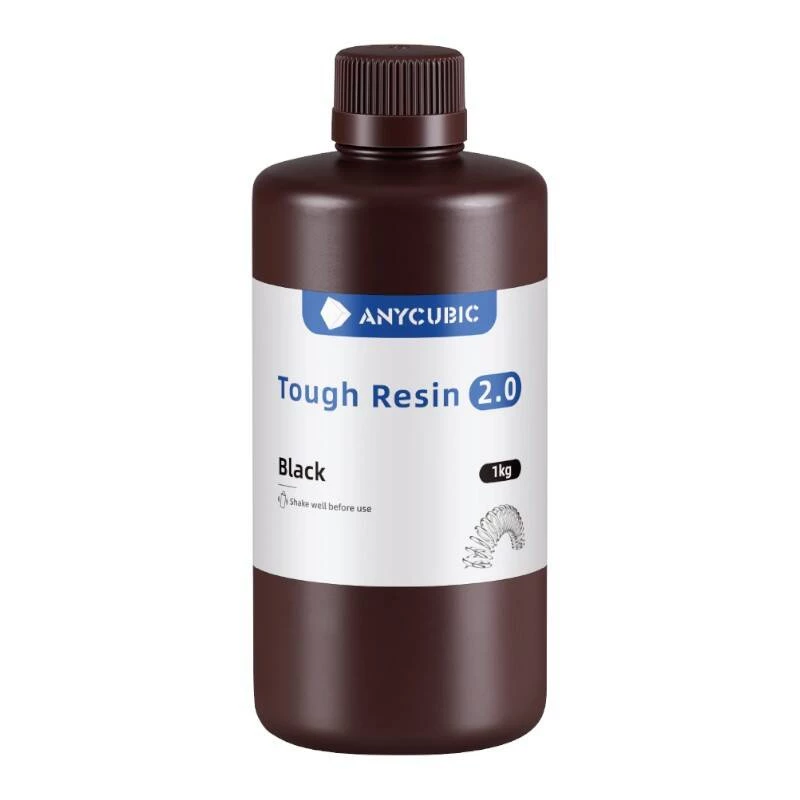Ρητίνη φωτοπολυμερισμού AnyCubic Tough Resin 2.0 μαύρο 1 kg SRX2BK-101A