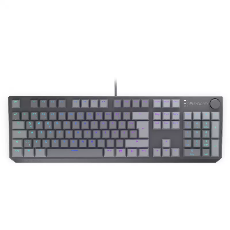 Thock V2, πληκτρολόγιο gaming γκρι, DE-Layout, ENDORFY Red