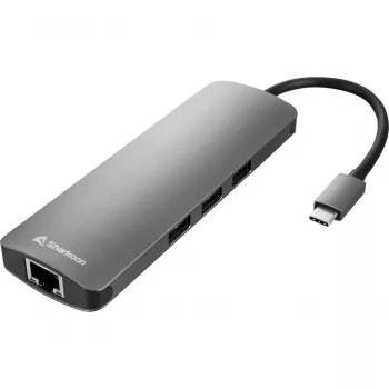 Sharkoon USB 3.0 Type C Combo Adapter κάρτες/προσαρμογείς διασύνδεσης HDMI, RJ-45, USB 3.2 Gen 1 (3.1 Gen 1)