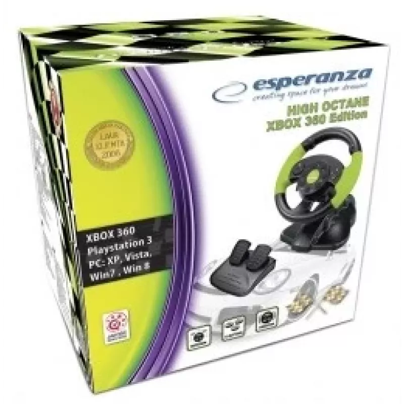 Ενσύρματο Gaming-Controller ESPERANZA EG104 για PlayStation 3 και Xbox 360, Μαύρο/Πράσινο