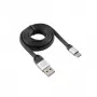 Sbox USB 2.0-Type-C/2.4A μαύρο/ασημί 1,5 m