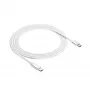 Καλώδιο Akyga AK-USB-41 USB-C σε USB-C, USB 2.0, 60 W, 1,8 m, Λευκό