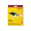 Delock Κάρτα PCIe 2x Gigabit LAN Προσαρμογέας Δικτύου