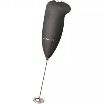 Clatronic MS 3089 επιτραπέζιος μηχανισμός γάλακτος με μπαταρία, Μαύρο/Ανοξείδωτο ατσάλι