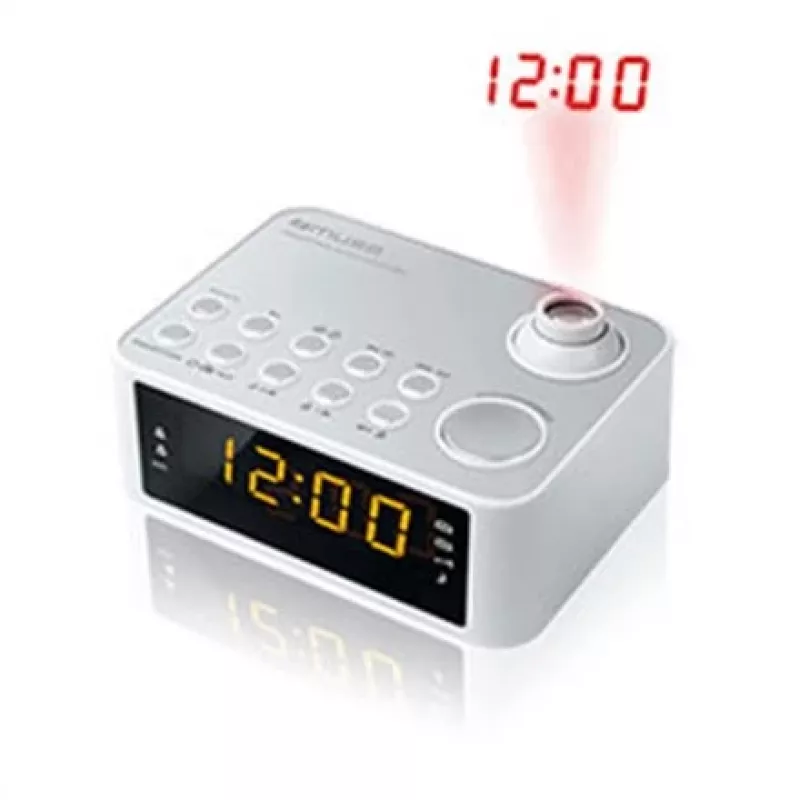 Ρολόι Muse M-178 PW ψηφιακό ασημί λευκό